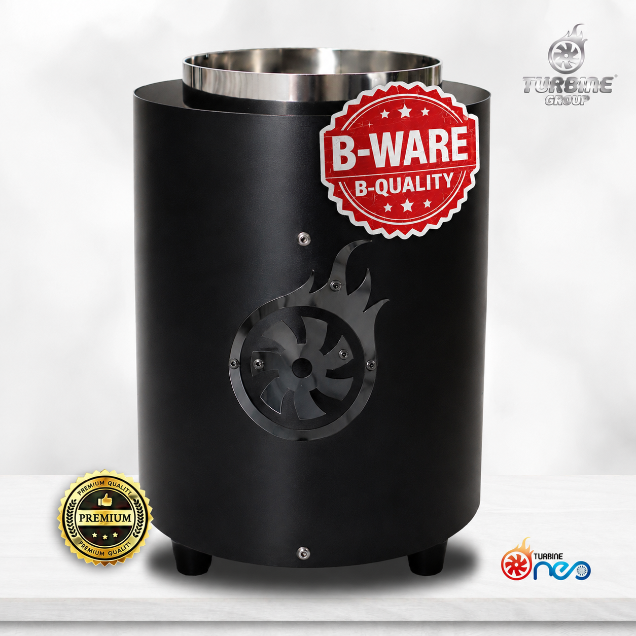 Turbine Neo acier inoxydable poli