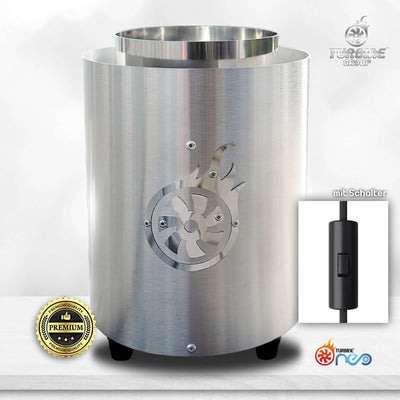 Turbine Neo Edelstahl gebürstet mit Schalter